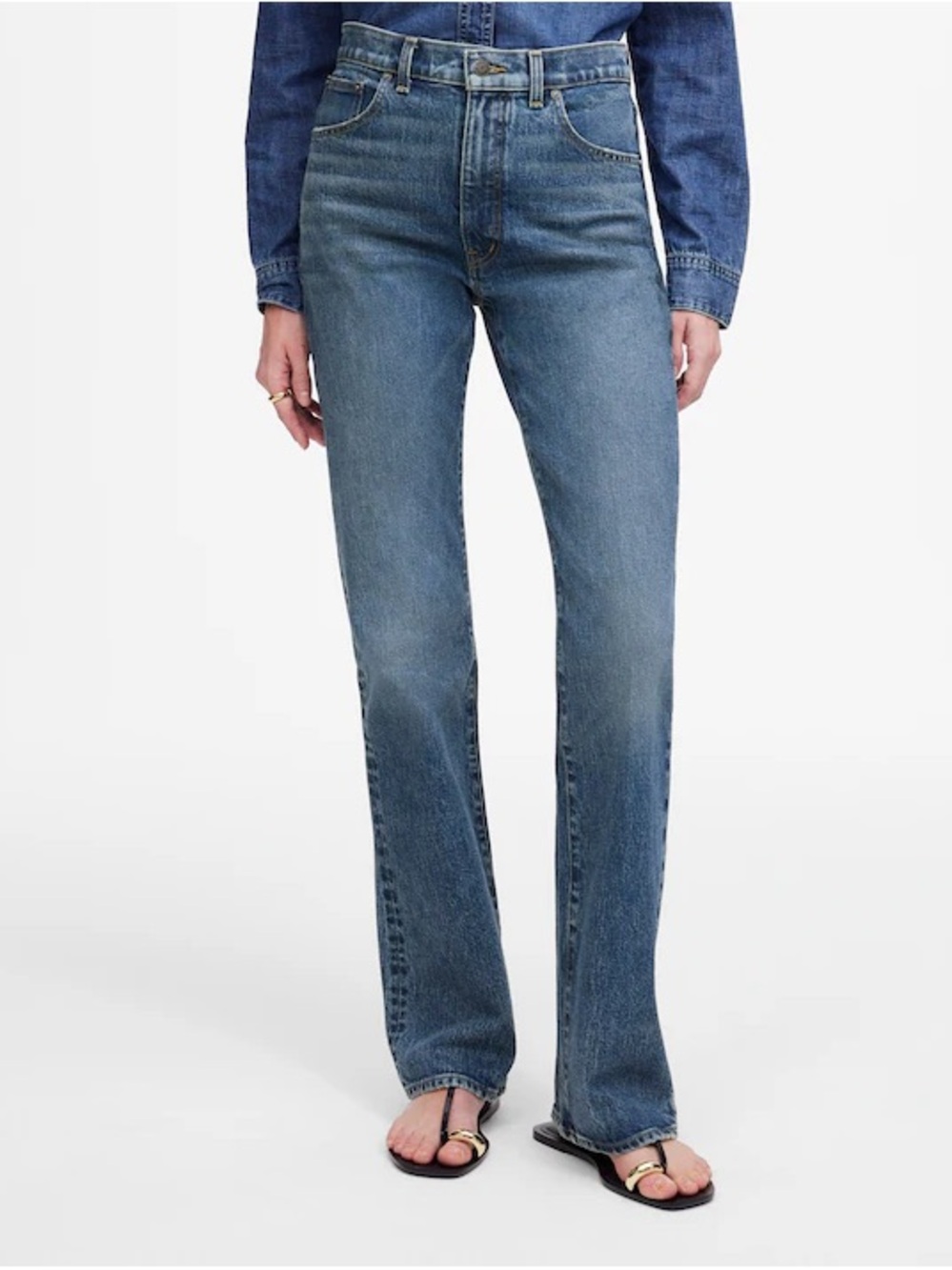 Madewell Women's Straight-Leg Jeans in Mid Blue Wash